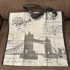 London Postcard Reusable Tote Bag